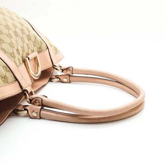 Auth Gucci Tote Bag Beige Canvas #12847G12 - Picture 5 of 13